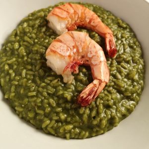 Spinatrisotto mit Garnelen | Rezept | Foodblog | Lieblingsspeise.at